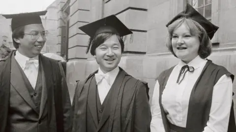 Getty Images The prince starting as a new student at Merton College Oxford in 1983