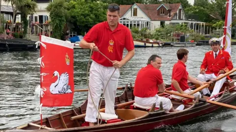 Sean Coughlan Swan upping on the Thames