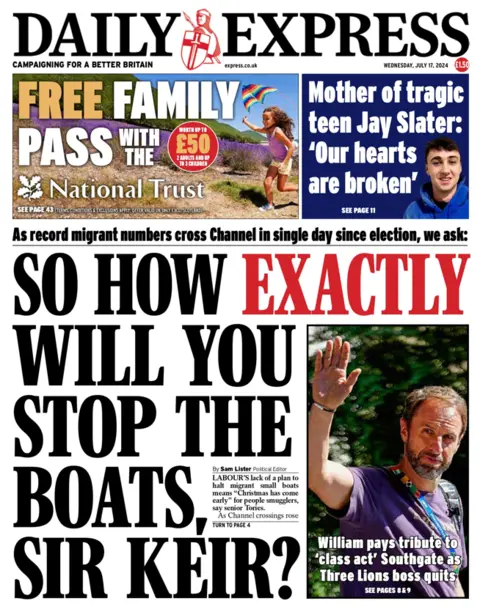 Daily Express front page