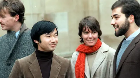 Kyodo The Japanese emperor Naruhito as a student at Oxford