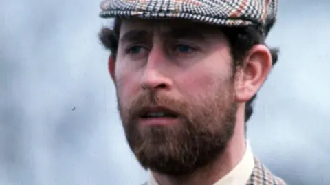 Getty Images Prince Charles with a beard in 1976.