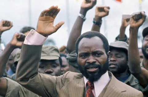 Getty Images Samora Machel in Maputo in 1976