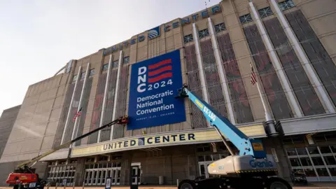 Getty Images United Center in Chicago where the DNC is being held