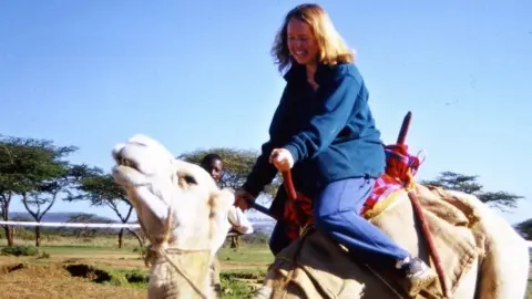 Linda Norgrove Foundation Linda Norgrove on a camel