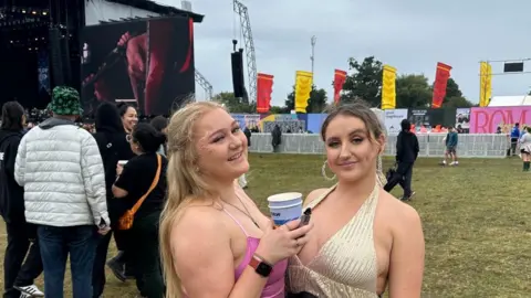 Jade and Hannah at Reading and Leeds 