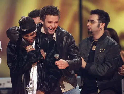 Getty Images NSync and Nelly at the 2001 Billboard Music Awards