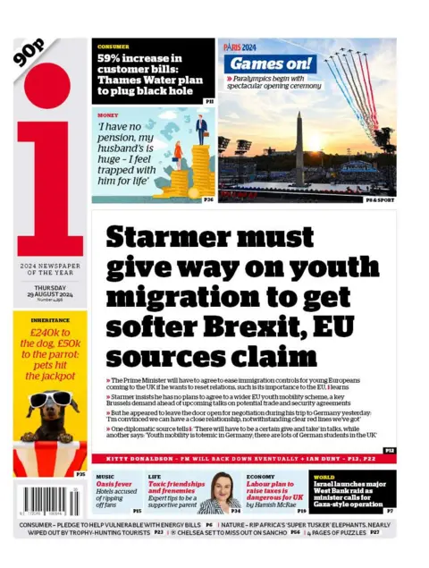 I: Starmer must give way on youth migration to get softer Brexit, EU sources claim