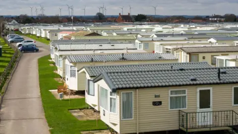 Getty Images Caravans in a caravan park