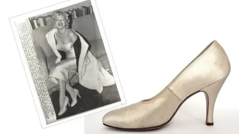 Ted Stampfer Collection Shoes worn by Marilyn Monroe in 1954